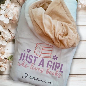 Personalised reading blanket ,cushion, quality gift, book lovers idea - Picture 1 of 1