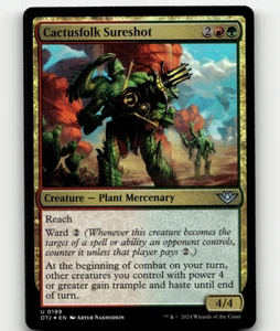 LÁMINA - Magic The Gathering Cactusfolk Sureshot 199 - Outlaws of Thunder Junction - Imagen 1 de 1