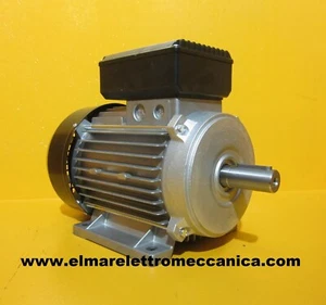 MOTORE ELETTRICO MONOFASE 4 HP kw 3 1400 G 4 poli ponte sollevatore auto 230 V - Foto 1 di 2