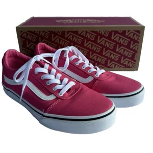 Vans Ward Low Top Sneakers Girls Missy 6 Canvas Honeysuckle Pink Youth Skater - Picture 1 of 6