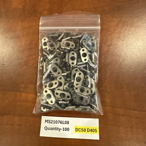 Qty-100 Nutplates MS21076L08 New. DC59 D405 - Bild 1 von 3