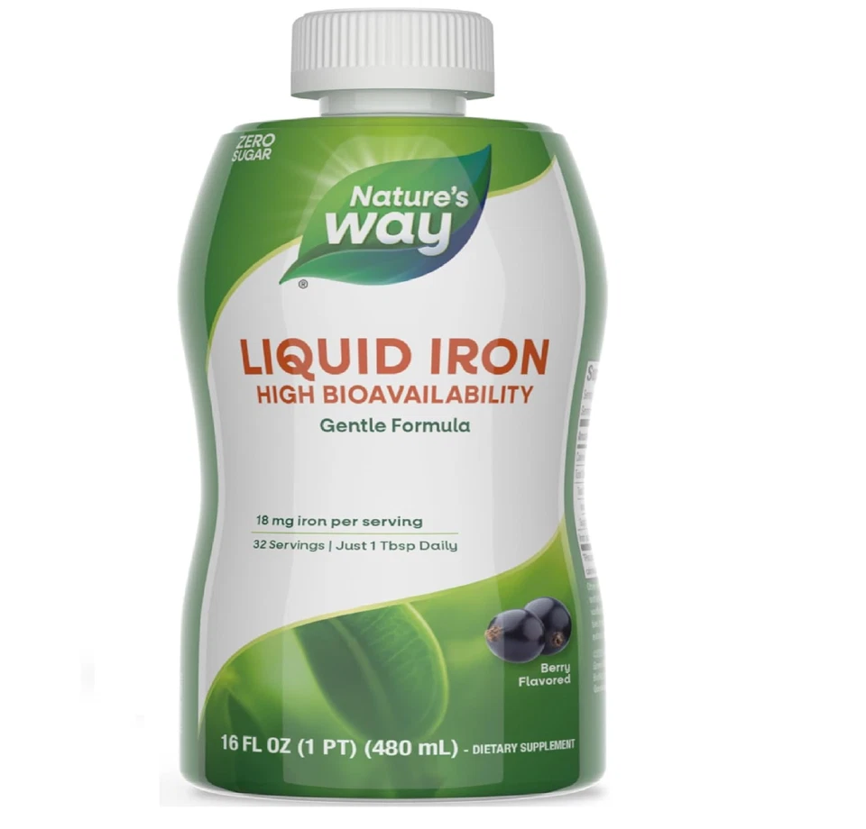 Suplemento mineral líquido, hierro, baya natural, 16 onzas Foto 1 de 4