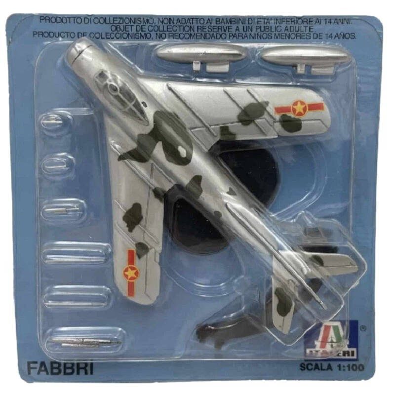 MIG-17 AG-P008 1:100 Jagdflugzeug Kampfflugzeug Fabbri Italeri Diecast