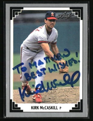 Kirk McCaskill 1991 Leaf #199 Baseball Card - Image 1 of 2