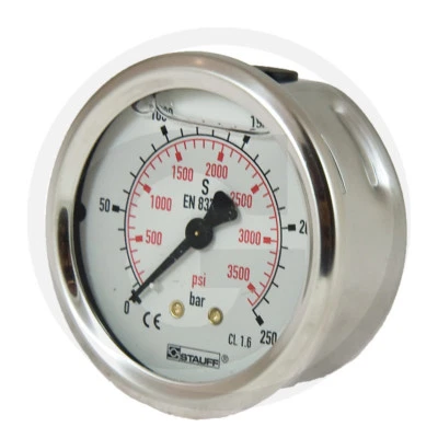 WIKA Manometer 0-250 bar Ø63mm - 1/4" Hydraulik Pneumatik - Bild 1 von 2