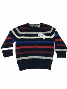 The Children's Place Long Sleeve Striped Sweater, Tidal, Size 12 -18 Months - Picture 1 of 5