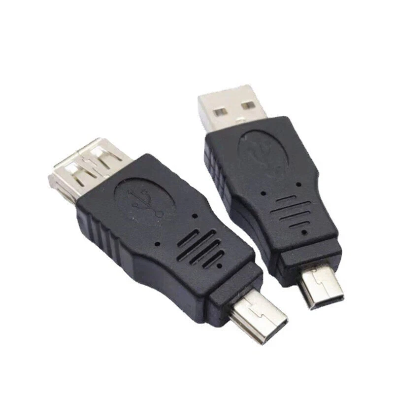 4pcs USB 2.0 Mini B 5 Pin to Type A Male Female Adapter Converter for PC Phone - Image 1 of 1