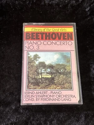 Beethoven piano concerto No 3 -Bernd Ahlert, Piano/Berlin Symph -Tested Cassette - Image 1 of 3