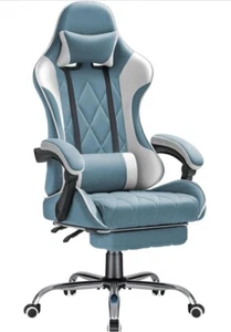 Teal Gaming Chair (Quilted Fabric!) - Picture 1 of 1