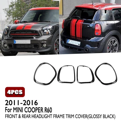 Moldura de marco de faros + luces traseras para modelos MINI Cooper Countryman R60 2011-16 Foto 1 de 4