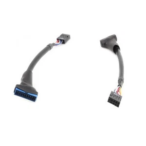 Adaptador de cabezal USB 3.0 de 20 pines macho a USB 2.0 9 pines hembra 480 Mbps - Imagen 1 de 7
