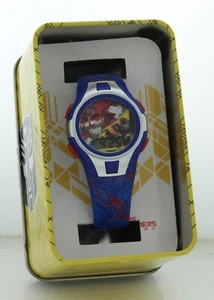 Reloj Pulsera Digital Transformers Azul, Rojo Banda Cara Redonda Batería Nueva - Imagen 1 de 6