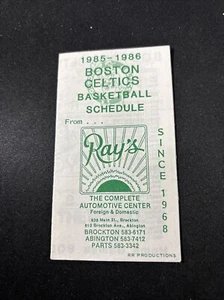 1985-86 Boston Celtics - NBA Basketball - Pocket Schedule - Coca-Cola - L. Bird - Picture 1 of 4