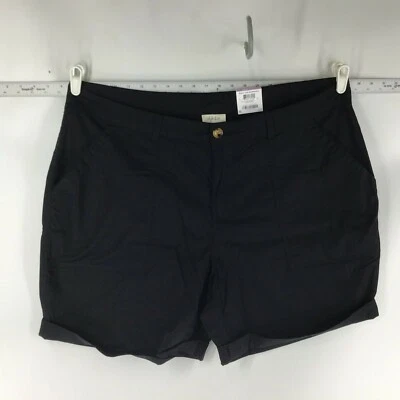 Women's Plus Size Shorts  Black  Mid Rise  14W 16W 18W 20W 22W Style & Co. - Image 1 of 4