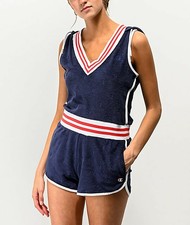 womens sleeveless terry romper