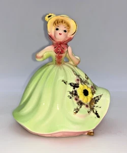 Josef Originals NEW HAT girl VTG figurine/First Time series 5 in T FLAW pls read - Picture 1 of 12