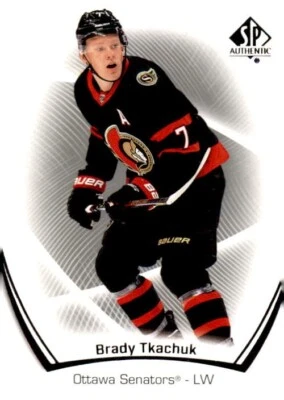 2021-2022 SP Authentic Hockey #46 Brady Tkachuk Ottawa Senators - Image 1 of 2