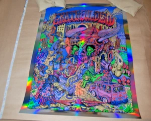 FOIL David Welker Grateful Dead Band Poster Screen Print Jerry Garcia Band - Picture 1 of 4
