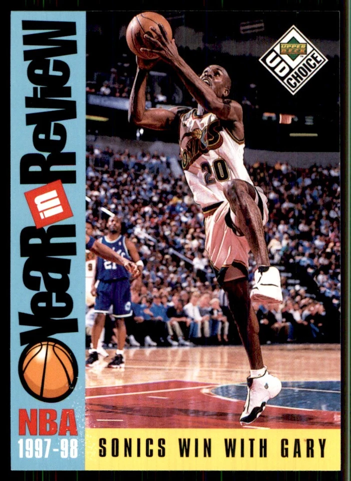 1998-99 UD Choice Gary Payton Seattle SuperSonics #188 - Image 1 of 2