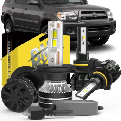 Комбинированный комплект светодиодных противотуманных фар дальнего/ближнего света для Toyota Sequoia 2001-2007 годов выпуска - Изображение 1 из 4