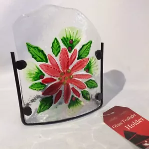 Candelabros de Navidad Poinsettia Tealight 2 disponibles - Imagen 1 de 4