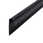 Outwater Plastic J Channel Fits Material 3/16 Inch Thick Black Styrene Cap
