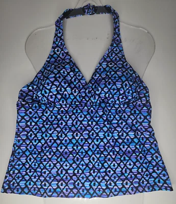 Speedo Tankini Badeanzug Oberteil Mehrfarbig Größe 16 - Bild 1 von 4