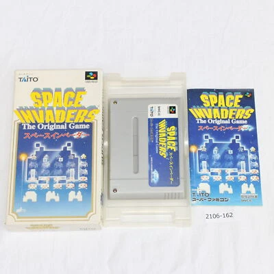 SNES Space invaders Boxed Working NTSC-J Japan 2106-162 ' - Image 1 of 4