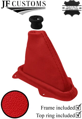 ROT LEDER AUTOMATISCH SCHALTSACK+RAHMEN+RING F?R MG ZT ZT-T 1999-2005 - Imagen 1 de 2