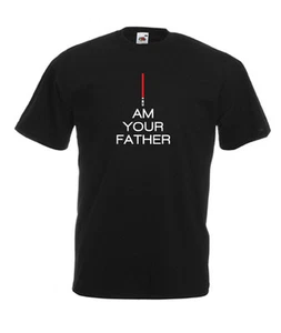 Maglietta retrò I Am Your Father Vader Darth divertente anni '80 papà Luke Wars Star - Foto 1 di 1