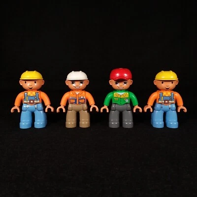 Lote de figuras Lego Duplo People - Bob el Constructor, mecánico, trabajador de la construcción Foto 1 de 4
