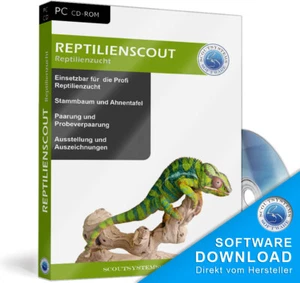 Reptilien,Schlangen Zucht,Geckos züchten,Reptilienscout,Zuchtprogramm Software - Photo 1/1