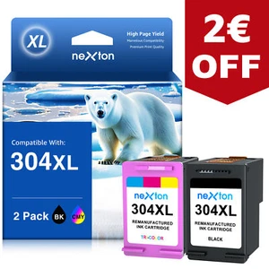 2Set 304XL Patronen für HP 304 DeskJet 2620 2630 3720 3730 3750 Envy 5010 5030 - Bild 1 von 9
