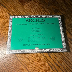 Arches Watercolor Block, Cold Pressed 10"X14" 100% cotton Watercolour new sealed - Picture 1 of 2