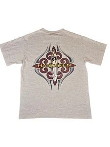 Vintage 1990s Hang Ten Surf Hawaii Double Sided T-Shirt M Surfing Skate Hawaii - Picture 1 of 9