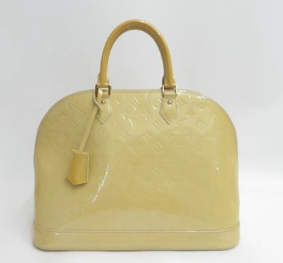 Auténtico bolso de mano Louis Vuitton con monograma Vernis Alma GM F#45649 Foto 1 de 4