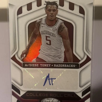 2022-23 Chronicles Draft Picks College Roll Call Auto #CRC-ATO Au’Diese Toney - Image 1 of 2