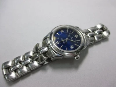 Reloj de cuarzo Revue Thommen Grandville para dama esfera azul marino plateado acero inoxidable U Foto 1 de 4