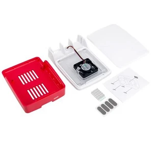For Pi5 Case CASE Multifunctional Red White Case with3440 - Afbeelding 1 van 7