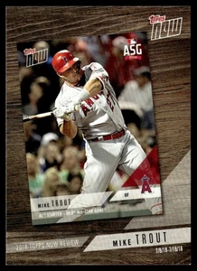 2019 Topps 2018 Now Review Mike Trout Los Angeles Angels #TN-8 - Picture 1 of 2