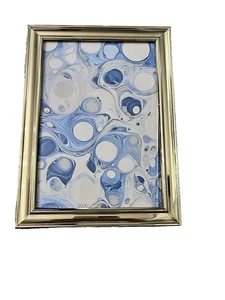 Vintage Solid Brass 5 x 7  Picture Frame Tabletop or Wall Rear Loading - Picture 1 of 2