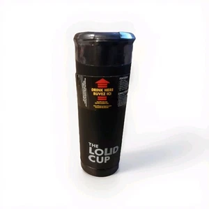 The Loud Cup Stadium Whistle Horn Noise Maker Black 20 0z Double Wall...NEW! - Picture 1 of 3