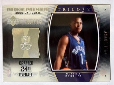 2006-07 Upper Deck Trilogy estreno de novato, Kyle Lowry #ed 441/499, tarjeta #110 Foto 1 de 2