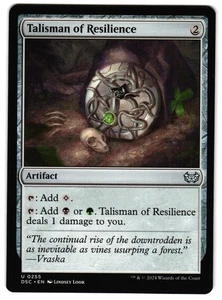Talismán de Resiliencia 255 - Casi nuevo - Comandante: Duskmourn: House of Horror U - Imagen 1 de 2