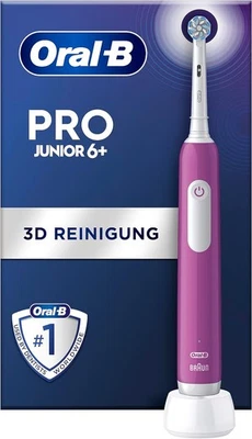 BRAUN Oral-B Junior elektrische Zahnbürste für Kinder ab 6 Timer Lila B-Ware - Bild 1 von 2