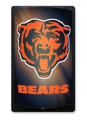 CHICAGO BEARS MOTIGLOW LIGHT UP SIGN MOTION ACTIVATED PREMIUM NFL LAMP NIGHT - Image 1 of 4