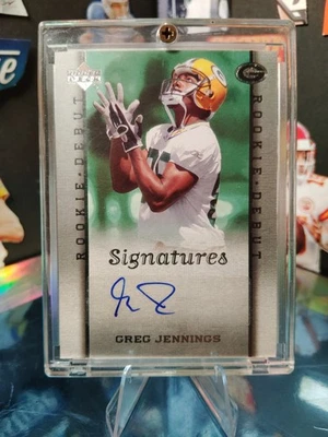 Debut de novato Upper Deck 2006 - Signatures Greg Jennings #226 (AU, RC) Foto 1 de 4