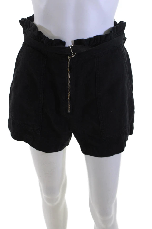 Bella Dahl Unisex Black Linen Bohemian Shorts Size 27 - Image 1 of 4