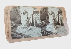 Antique Stereoview Even From Valley Of Shadow Of Death International View Co. - Bild 1 von 3