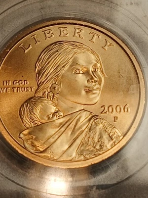 Dólar Sacagawea 2006-P graduación profesional MS67 Foto 1 de 3